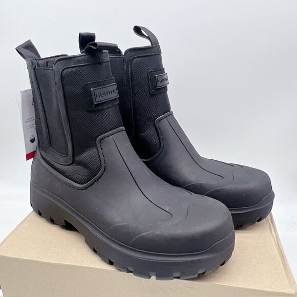 Hunter Lorde Waterproof Chelsea Boot Black Mens US 11 - Picture 1 of 12
